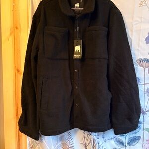 American Stitch Black Fleece Jacket